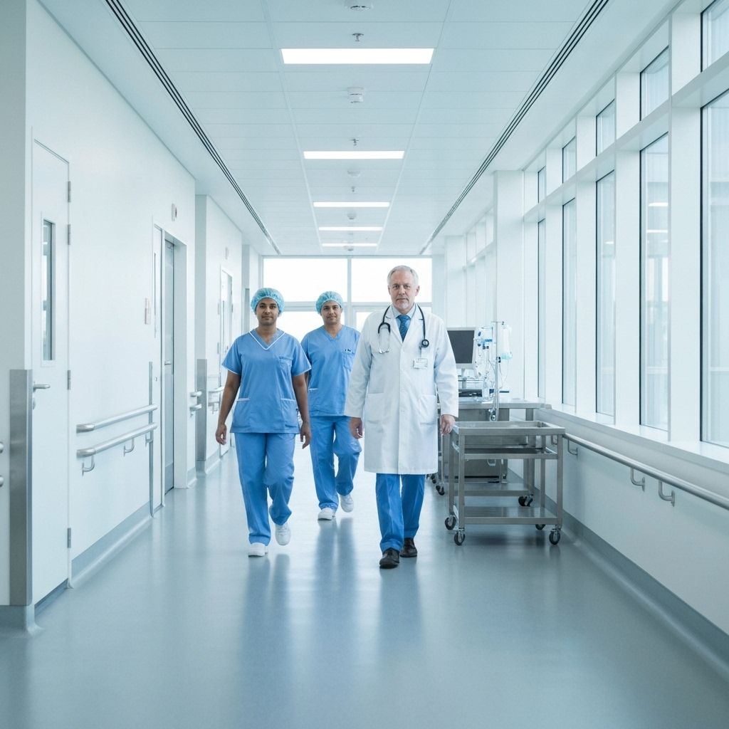 Healthcare facility with safety protocols